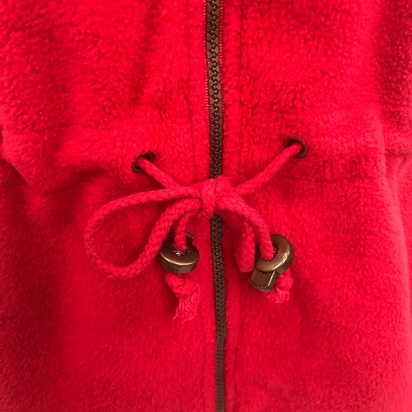Line Two red fleece zip front western style vest - Picture 9 of 16